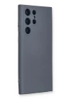 Samsung Galaxy S24 Ultra Kılıf Nano içi Kadife Silikon - Gri