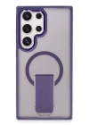 Samsung Galaxy S24 Ultra Tork Magsafe Standlı Kapak - Derin Mor