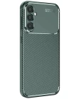 Samsung Galaxy S25 Kılıf Auto Focus Karbon Kapak - Koyu Yeşil