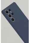 Samsung Galaxy S25 Ultra Kılıf Nano içi Kadife Silikon - Lacivert