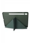 Samsung Galaxy T870 Tab S7 11 Kılıf Kalemlikli Mars Tablet Kılıfı - Koyu Yeşil