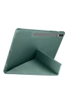Samsung Galaxy X610 Tab S9 FE Plus 12.4 Kılıf Kalemlikli Mars Tablet Kılıfı - Koyu Yeşil