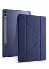 Samsung Galaxy X610 Tab S9 FE Plus 12.4 Kılıf Kalemlikli Mars Tablet Kılıfı - Lacivert