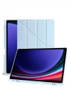 Samsung Galaxy X610 Tab S9 FE Plus 12.4 Kılıf Kalemlikli Mars Tablet Kılıfı - Mavi
