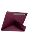 Samsung Galaxy X610 Tab S9 FE Plus 12.4 Kılıf Kalemlikli Mars Tablet Kılıfı - Mor