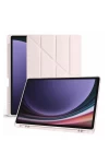 Samsung Galaxy X610 Tab S9 FE Plus 12.4 Kılıf Kalemlikli Mars Tablet Kılıfı - Rose Gold