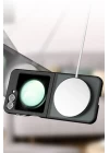 Samsung Galaxy Z Flip 6 Kılıf Blur Fold Magsafe Kapak - Siyah