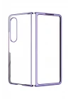 Samsung Galaxy Z Fold 4 Kılıf Fold Element Kapak - Mor