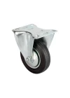 Servis Tekeri - Tablalı Siyah Sabit - Çap 80 mm