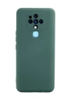 Tecno Camon 16 Kılıf Nano içi Kadife Silikon - Koyu Yeşil