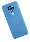 Tecno Camon 16 Kılıf Nano içi Kadife Silikon - Mavi