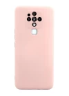 Tecno Camon 16 Kılıf Nano içi Kadife Silikon - Pudra