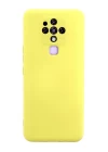 Tecno Camon 16 Kılıf Nano içi Kadife Silikon - Sarı