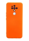 Tecno Camon 16 Kılıf Nano içi Kadife Silikon - Turuncu