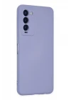 Tecno Camon 18 Kılıf Nano içi Kadife Silikon - Lila