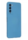 Tecno Camon 18 Kılıf Nano içi Kadife Silikon - Mavi