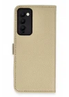 Tecno Camon 18 Kılıf Trend S Plus Kapaklı Kılıf - Gold