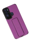 Tecno Pova Neo Kılıf Mega Standlı Silikon - Mor