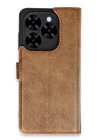 Tecno Spark Go 2024 Kılıf Trend S Plus Kapaklı Kılıf - Taba