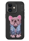 Venco iPhone 11 Cute Desenli Kapak - Siyah