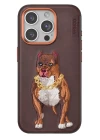 Venco iPhone 14 Pro Max Perma Desenli Kapak - Kahverengi