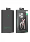 Venco iPhone 14 Pro Max Perma Desenli Kapak - Koyu Kahve