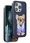 Venco iPhone 15 Pro Cute Desenli Kapak - Lacivert