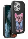 Venco iPhone 15 Pro Max Cute Desenli Kapak - Siyah