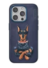 Venco iPhone 15 Pro Max Perma Desenli Kapak - Lacivert