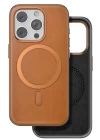 Venco iPhone 15 Pro Max Puskas Magsafe Kapak - Açık Kahve