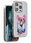 Venco iPhone 16 Pro Max Cute Desenli Kapak - Kahverengi