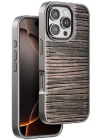 Venco iPhone 16 Pro Max Wave Kapak - Kahverengi