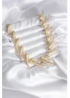 VIP Seri Özel Tasarım Gold Renk Kadın Kolye - TJ-BKO8237