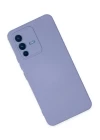 Vivo V23 5G Kılıf Nano içi Kadife Silikon - Lila