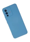 Vivo V23 5G Kılıf Nano içi Kadife Silikon - Mavi