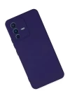Vivo V23 5G Kılıf Nano içi Kadife Silikon - Mor