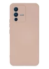 Vivo V23 5G Kılıf Nano içi Kadife Silikon - Pudra