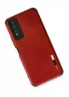 Vivo Y11S Kılıf Loop Deri Silikon - Kırmızı