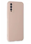 Vivo Y11S Kılıf Nano içi Kadife Silikon - Pudra
