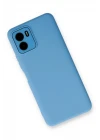 Vivo Y15S Kılıf Lansman Glass Kapak - Mavi