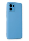Vivo Y15S Kılıf Lansman Glass Kapak - Mavi
