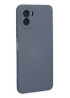 Vivo Y15S Kılıf Nano içi Kadife Silikon - Gri