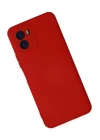 Vivo Y15S Kılıf Nano içi Kadife Silikon - Kırmızı