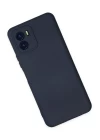 Vivo Y15S Kılıf Nano içi Kadife Silikon - Lacivert
