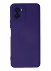 Vivo Y15S Kılıf Nano içi Kadife Silikon - Mor