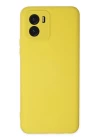 Vivo Y15S Kılıf Nano içi Kadife Silikon - Sarı