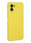 Vivo Y15S Kılıf Nano içi Kadife Silikon - Sarı