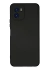 Vivo Y15S Kılıf Nano içi Kadife Silikon - Siyah