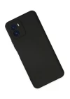 Vivo Y15S Kılıf Nano içi Kadife Silikon - Siyah