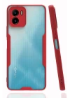 Vivo Y15S Kılıf Platin Silikon - Kırmızı